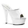 Pleaser - KISS201 Mules à talons - Chaussures de pole dance - Blanc Product image